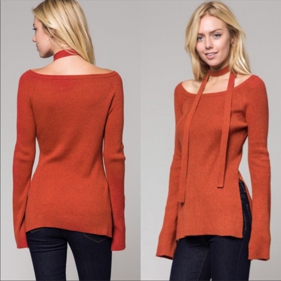 🎅🎁 BURNT ORANGE SWEATER TOP - Picture 6 of 6